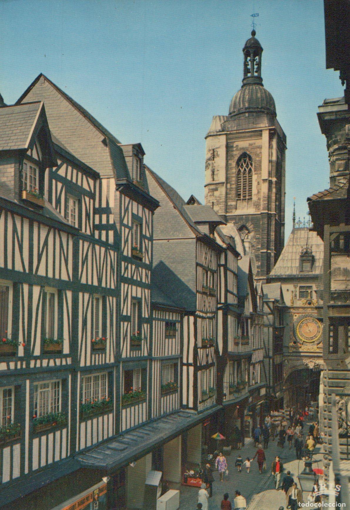 Cartes Postales: France Rouen Rue du Gros Horloge Maisons &Agrave; Colombages *YAH448
