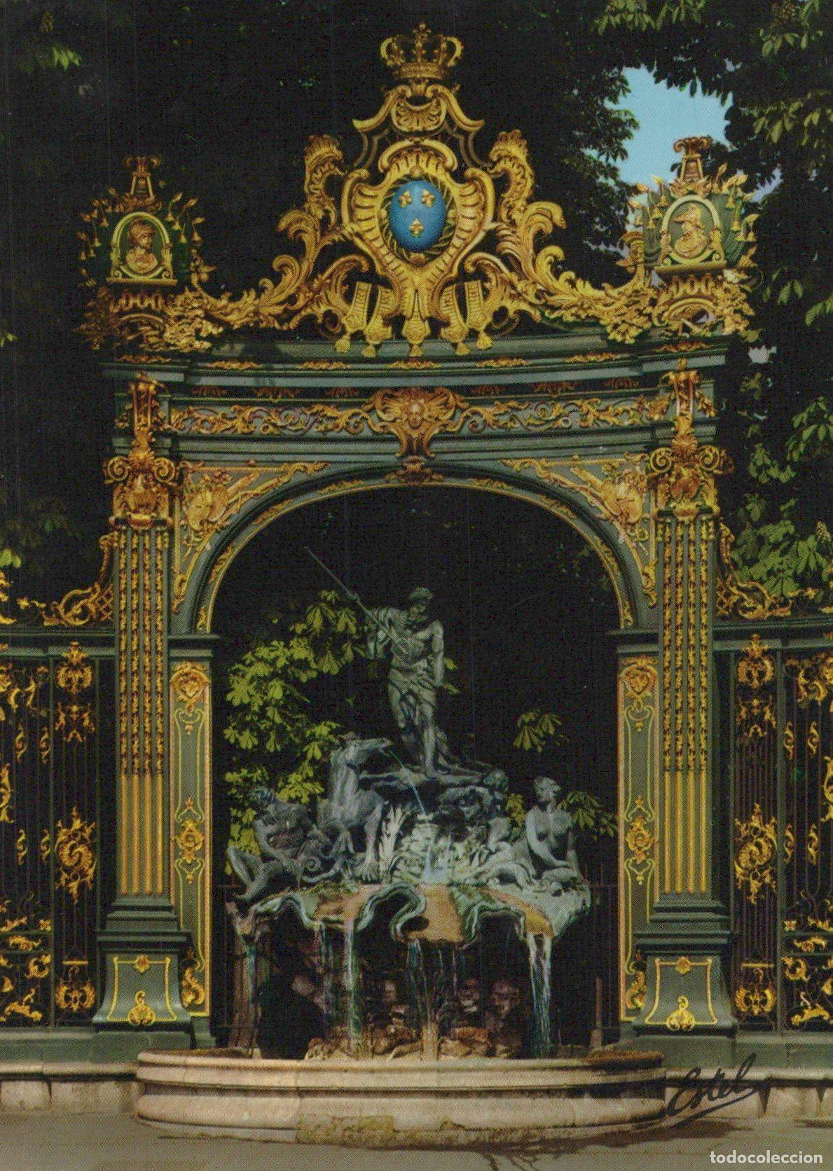 Postcards: France Nancy Fontaine de Neptune Grilles Lamour Post&eacute;e *YAH465