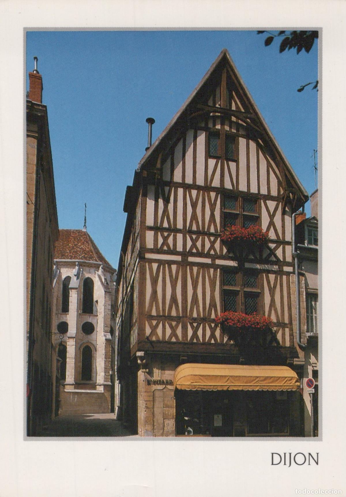 Cartoline: France Dijon Maison &Agrave; Colombages M&eacute;di&eacute;vale Place des Ducs *YAH474
