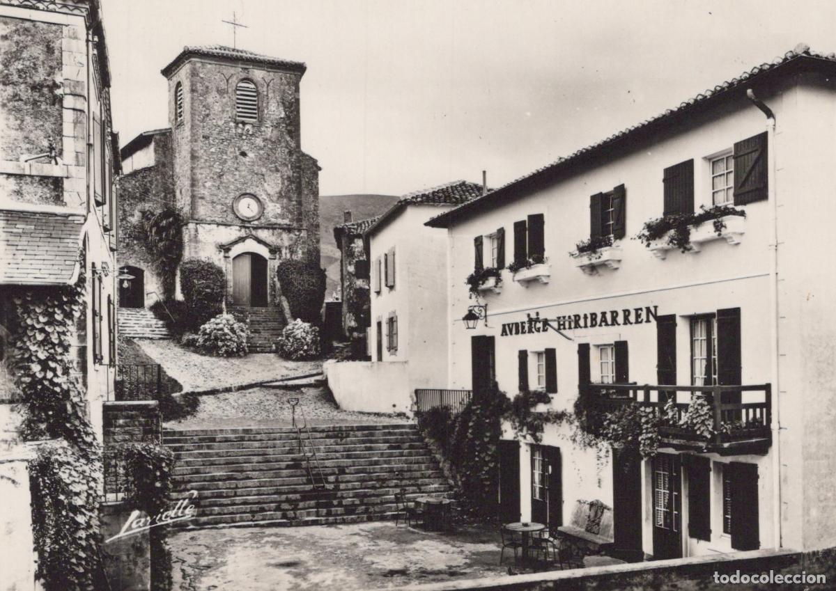 Cartes Postales: France Biriatou &Eacute;glise Saint Martin et Auberge Real Photo Unposted *YAH337