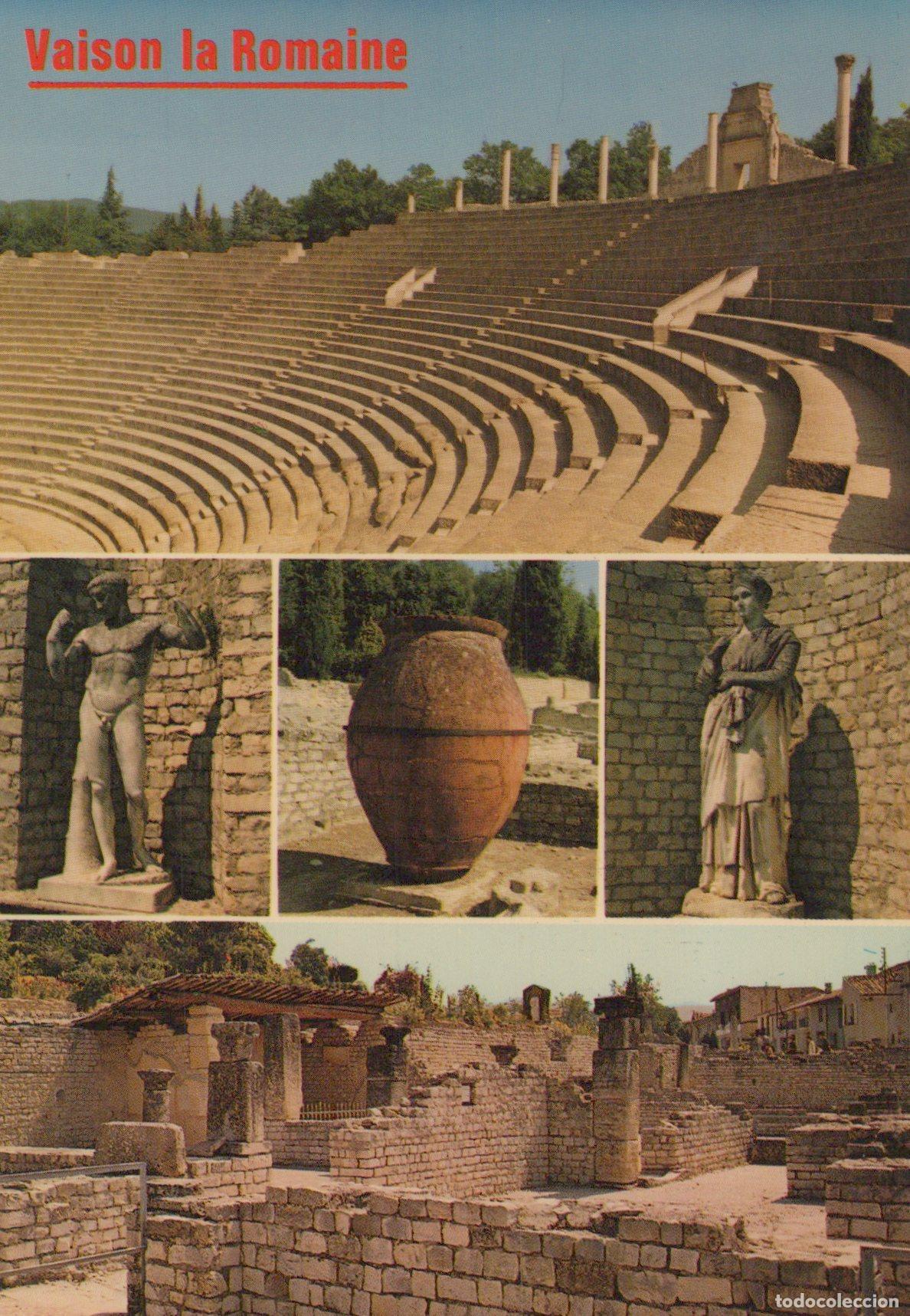 Cartes Postales: France Vaison la Romaine Ruines Romaines Th&eacute;&acirc;tre Statues Unposted *YAH509