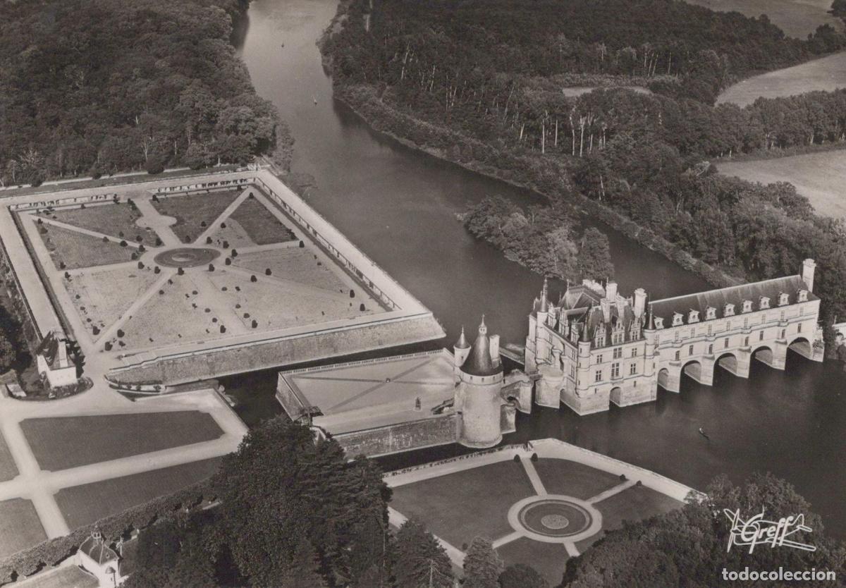 Cartes Postales: France Chenonceaux Ch&acirc;teau de Chenonceau Vue A&eacute;rienne Unposted *YAH347
