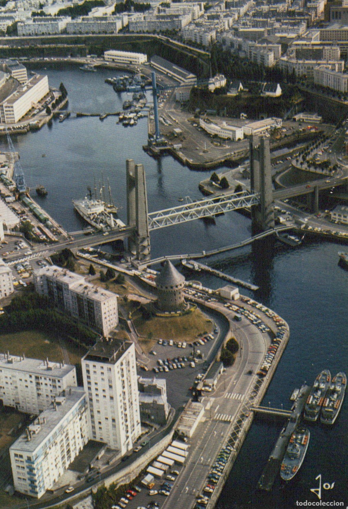 Postais: France Brest Vue G&eacute;n&eacute;rale du Port Pont Levant Architecture *YAH540