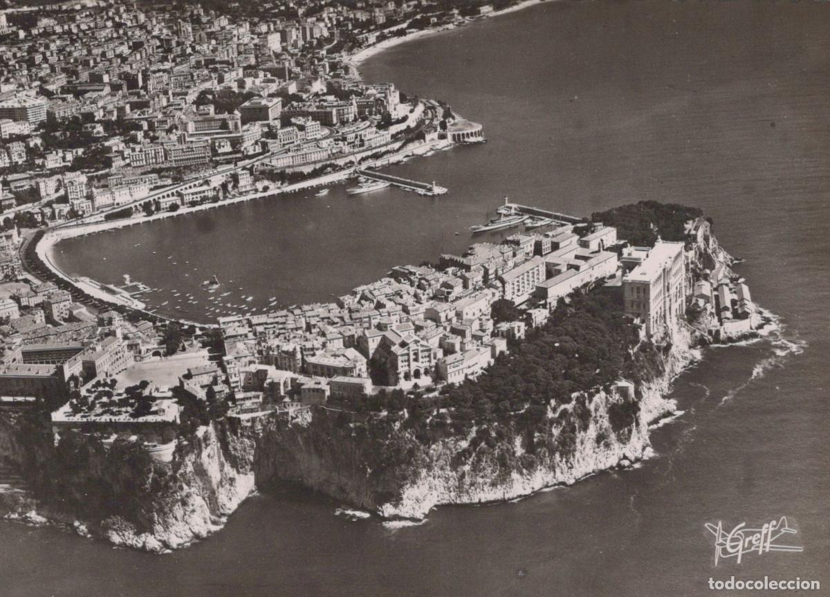 Postais: Monaco Other Unclassified Monte Carlo Vue A&eacute;rienne Real Photo Unposted *YAH366