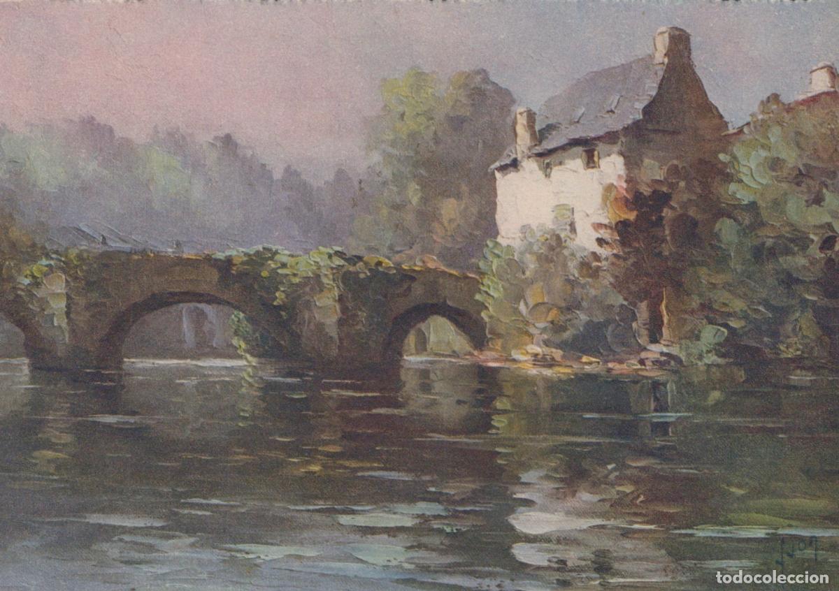 Postkarten: France Quimperl&eacute; Le Pont Fleuri Paysage Fluvial *YAH553