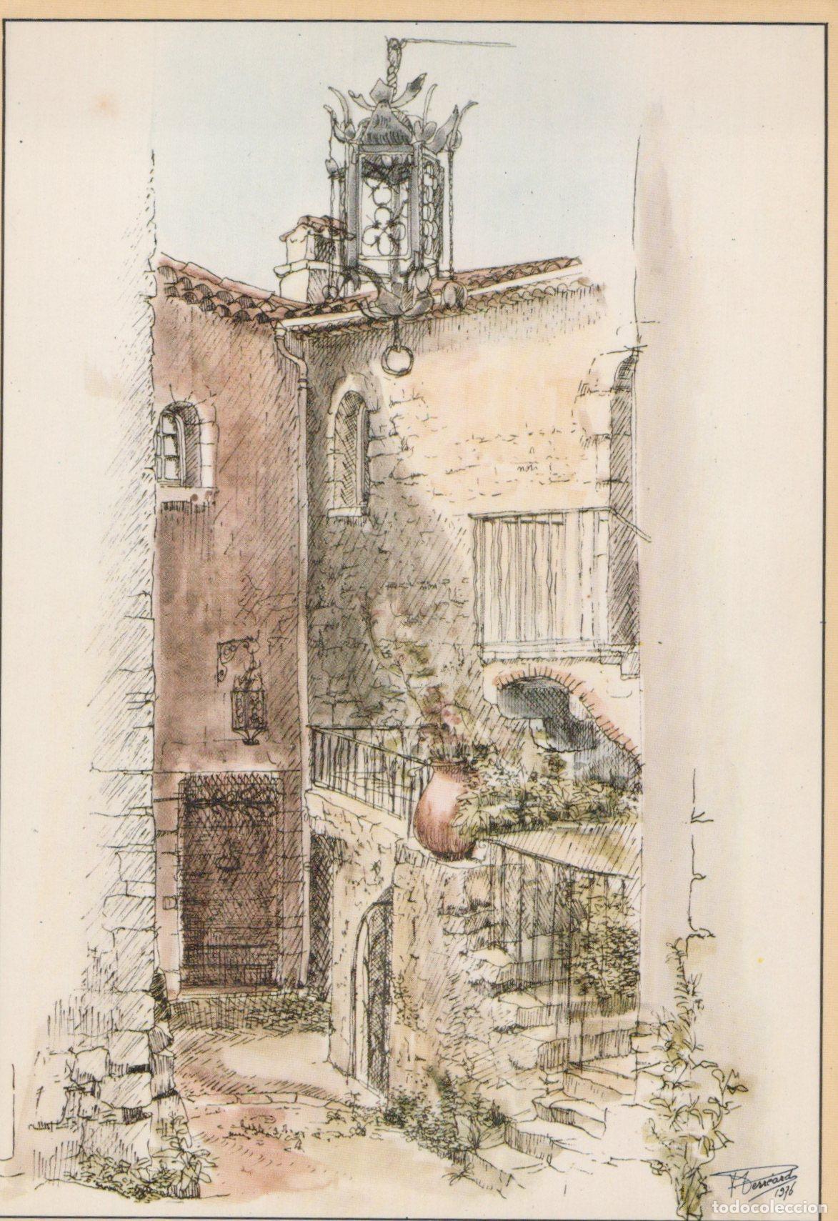Postales: France Eze Village Ruelle Ancienne Clocher Architecture *YAH371
