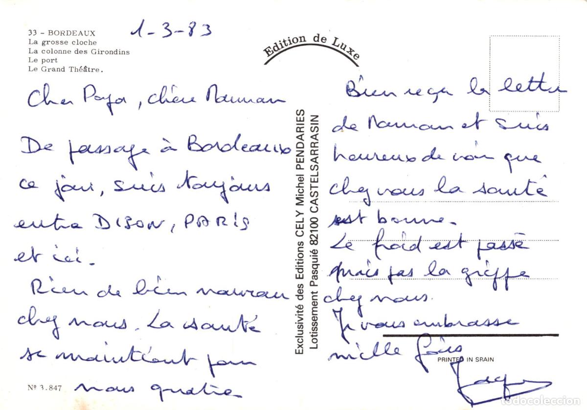 Postales: France Bordeaux Vues Multiples Post&eacute;e *YAH558 - Foto 2