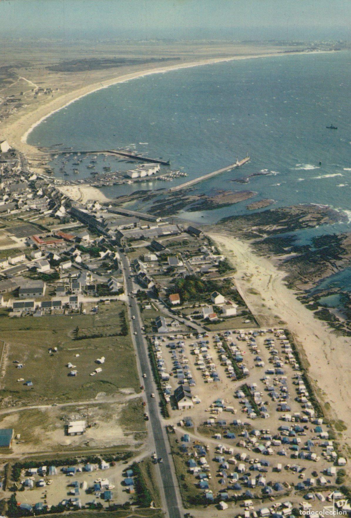 Postales: France La Turballe Bretagne Vue A&eacute;rienne C&ocirc;te Port et Camping *YAH386