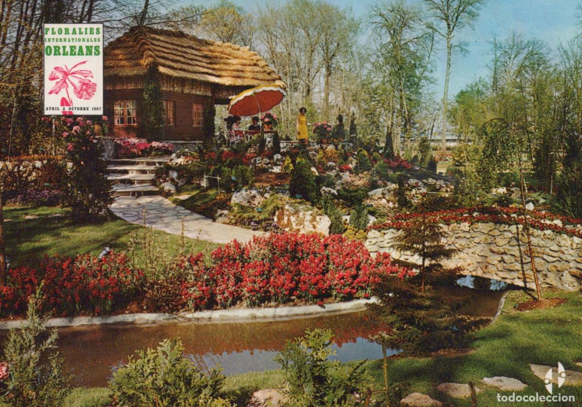 Postkarten: France Orleans Orl&eacute;ans Floralies Internationales Jardin Maison Pont *YAH575
