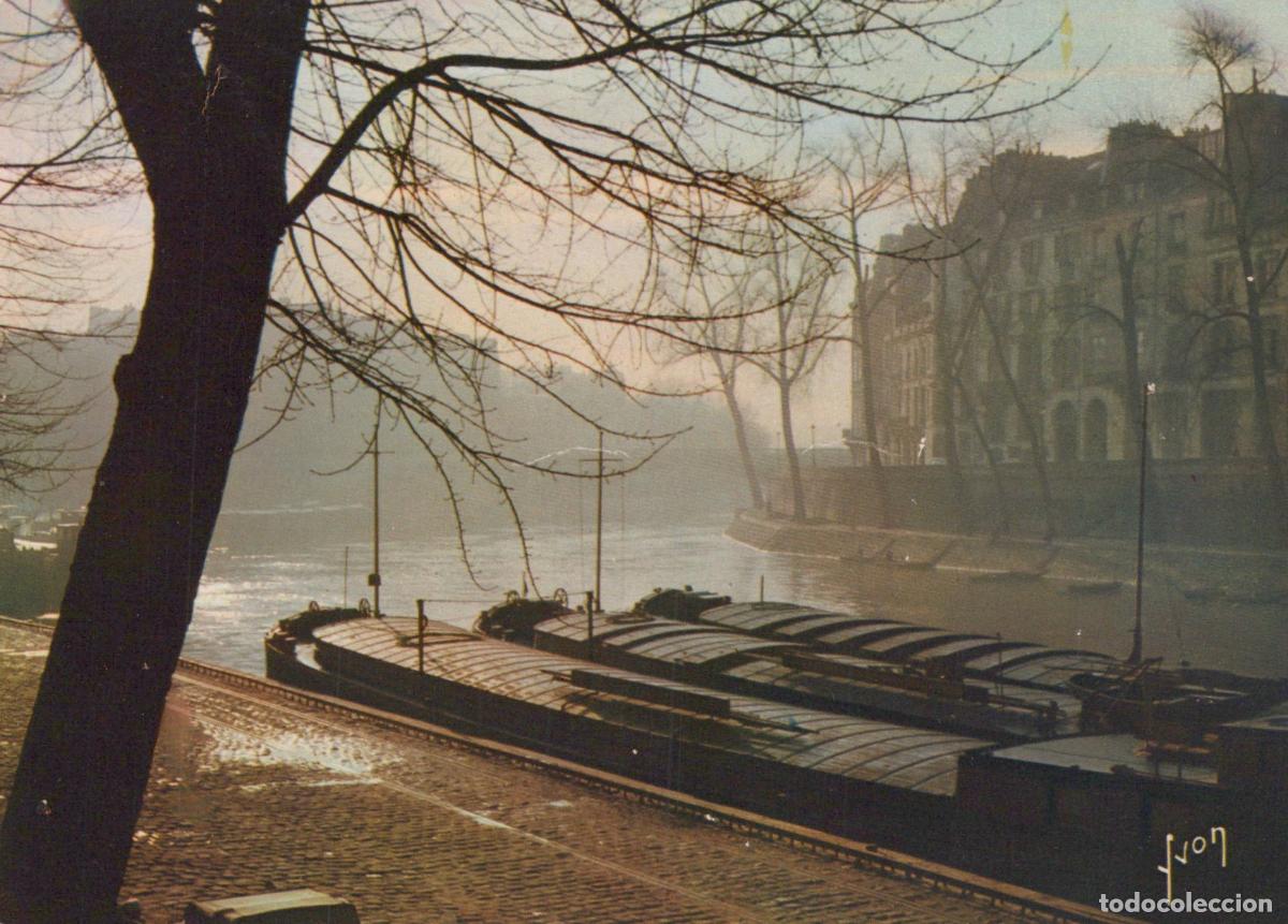 Postkarten: France Pantheon Paris &Icirc;le de Seine Quai D Anjou Port Henri IV P&eacute;niches *YAH594