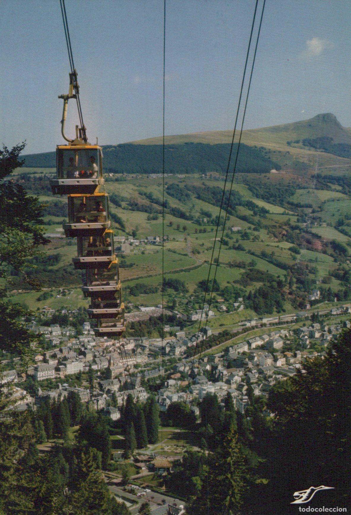 Cartoline: France La Bourboule T&eacute;l&eacute;cabine Paysage Montagneux *YAH401