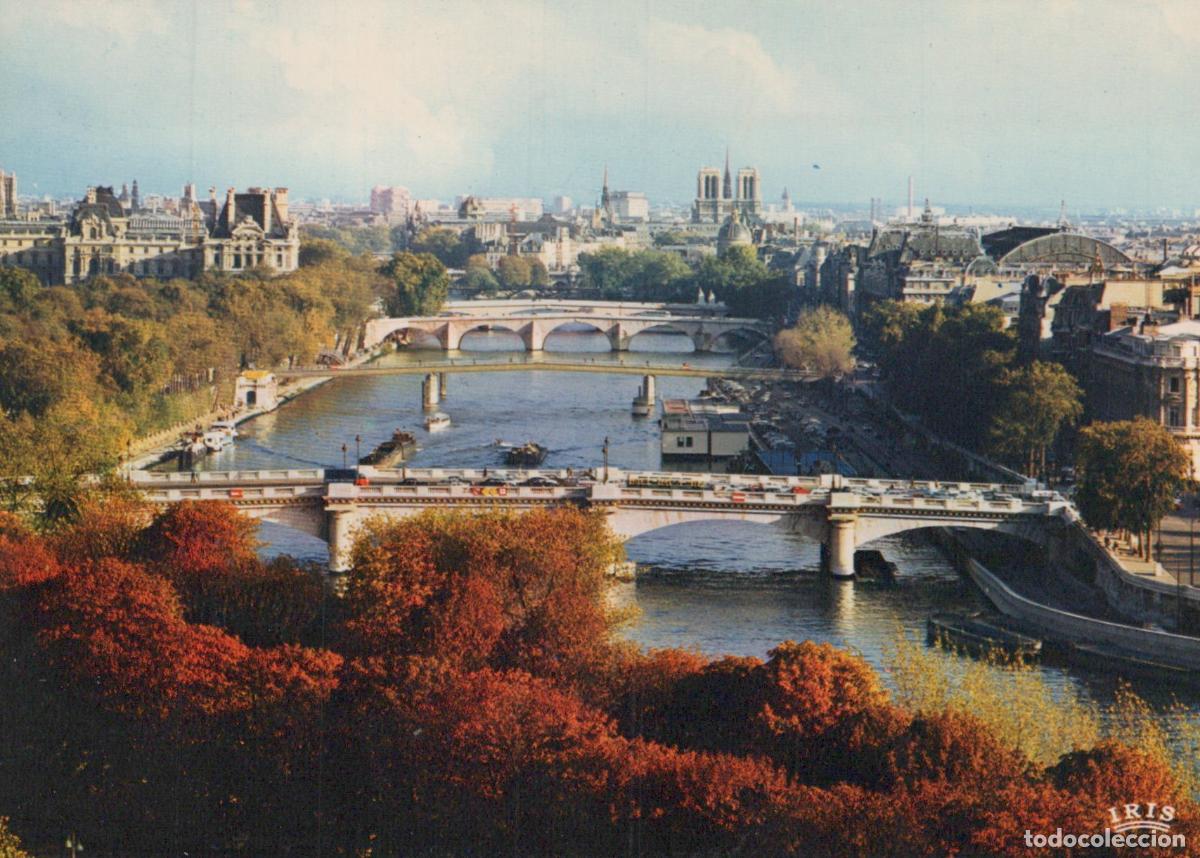 Cartoline: France Arc de Triomphe Paris &Icirc;le de Seine Ponts Notre Dame en Automne *YAH600