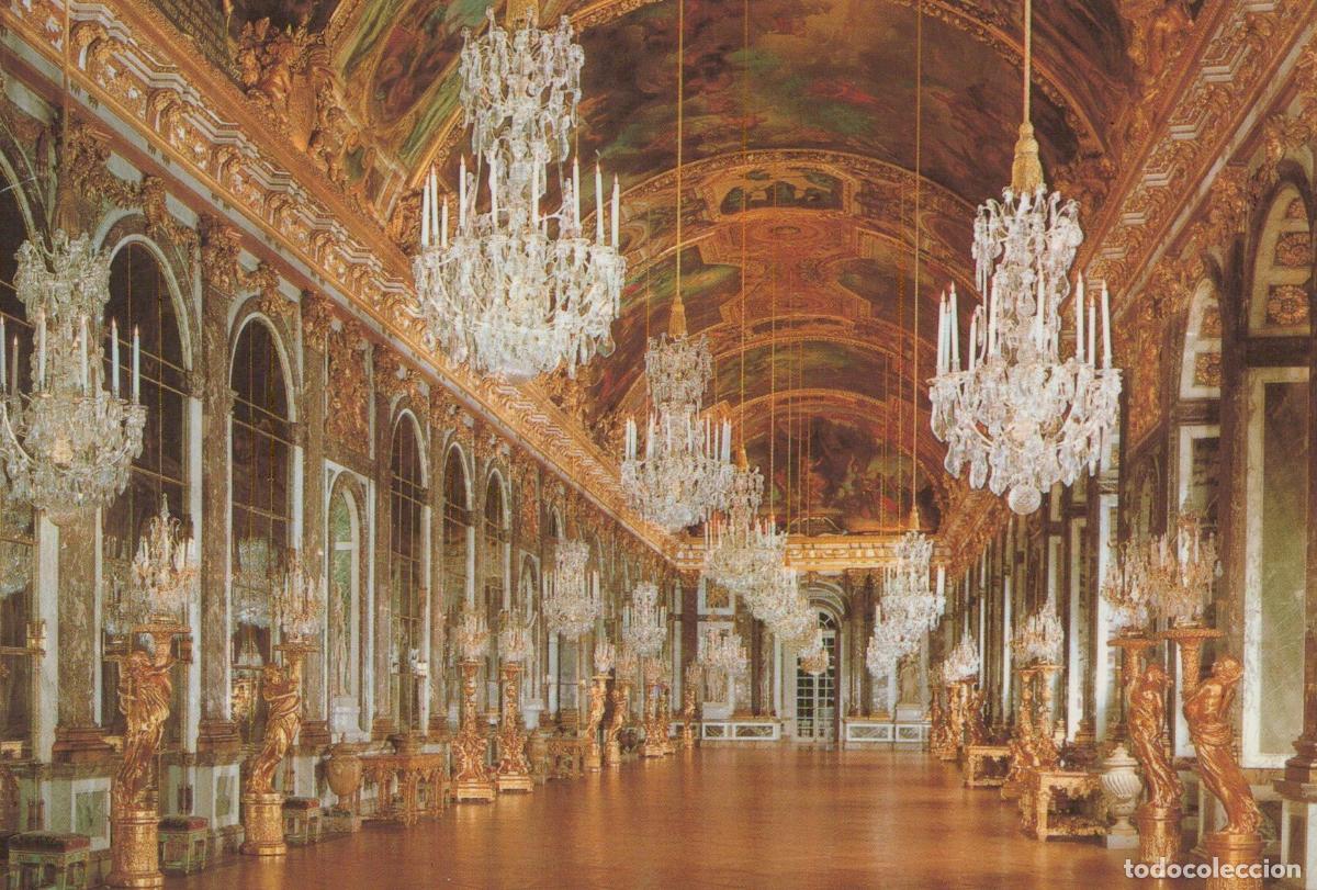 Postais: France Versailles Ch&acirc;teau de Galerie des Glaces Int&eacute;rieur *YAH605