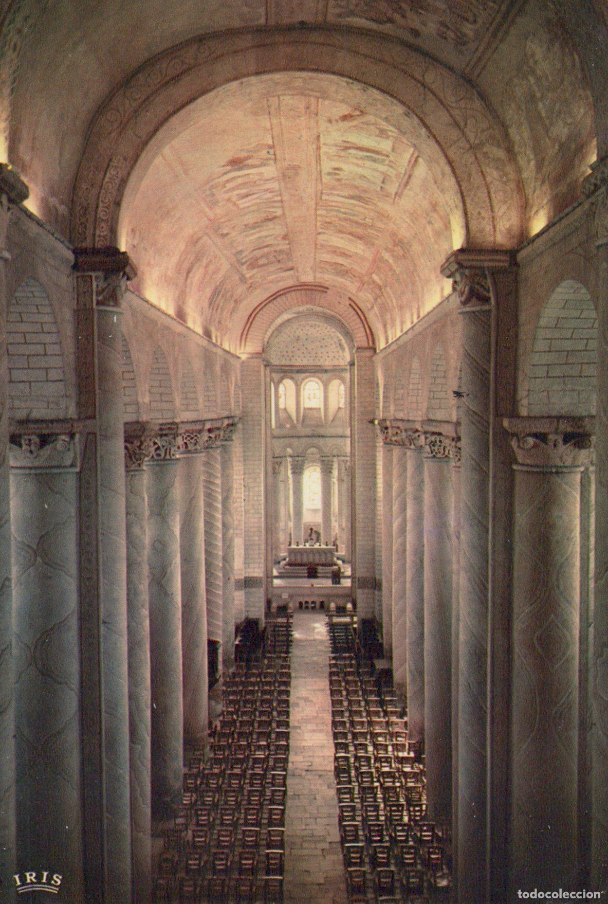 Cartoline: France Saint Savin &Eacute;glise Abbatiale Romane Int&eacute;rieur Architecture *YAH416