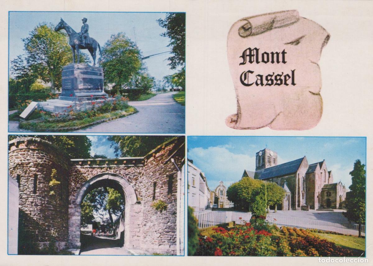 Postais: France Cassel Mont Monument Foch Porte du Ch&acirc;teau &Eacute;glise *YAH615