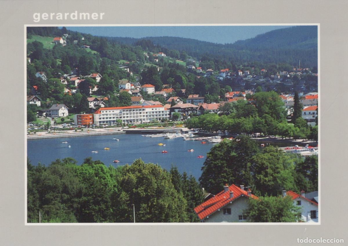Postais: France Gerardmer Lac de G&eacute;rardmer Ville Montagnes Bateaux *YAH620