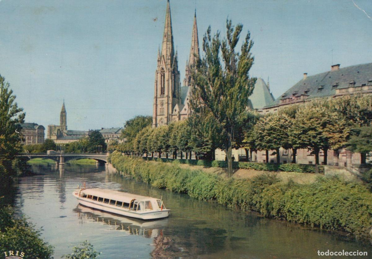 Postkarten: France Strasbourg Vedette Charles Frey sur L ILL &Eacute;glise Saint Paul *YAH628