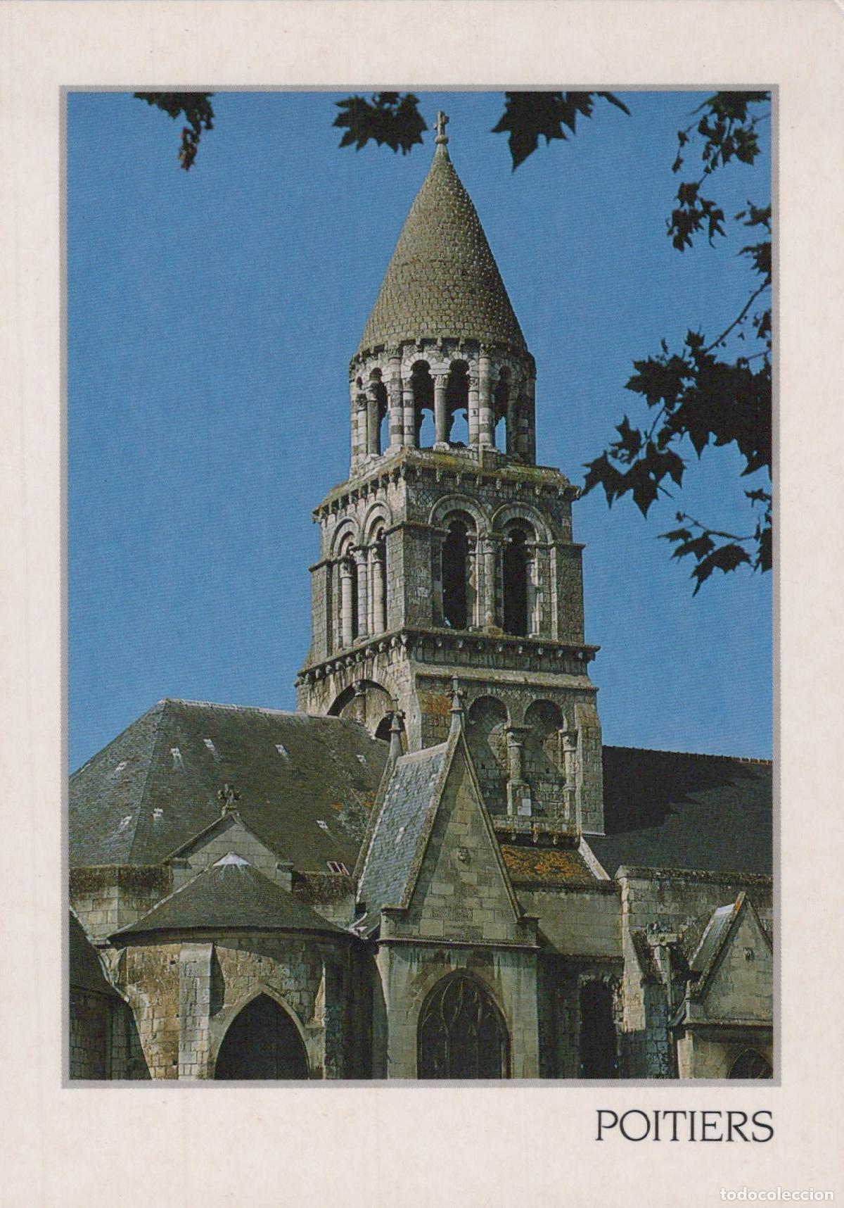Cartoline: France Poitiers &Eacute;glise Notre Dame la Grande Clocher Roman *YAH417