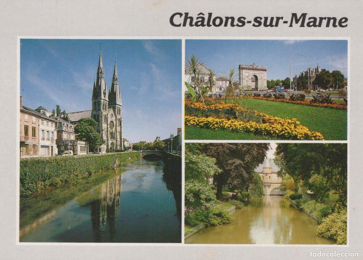 Cartes Postales: France Ch&acirc;lons sur Marne Cath&eacute;drale Vues de la Ville *YAH643