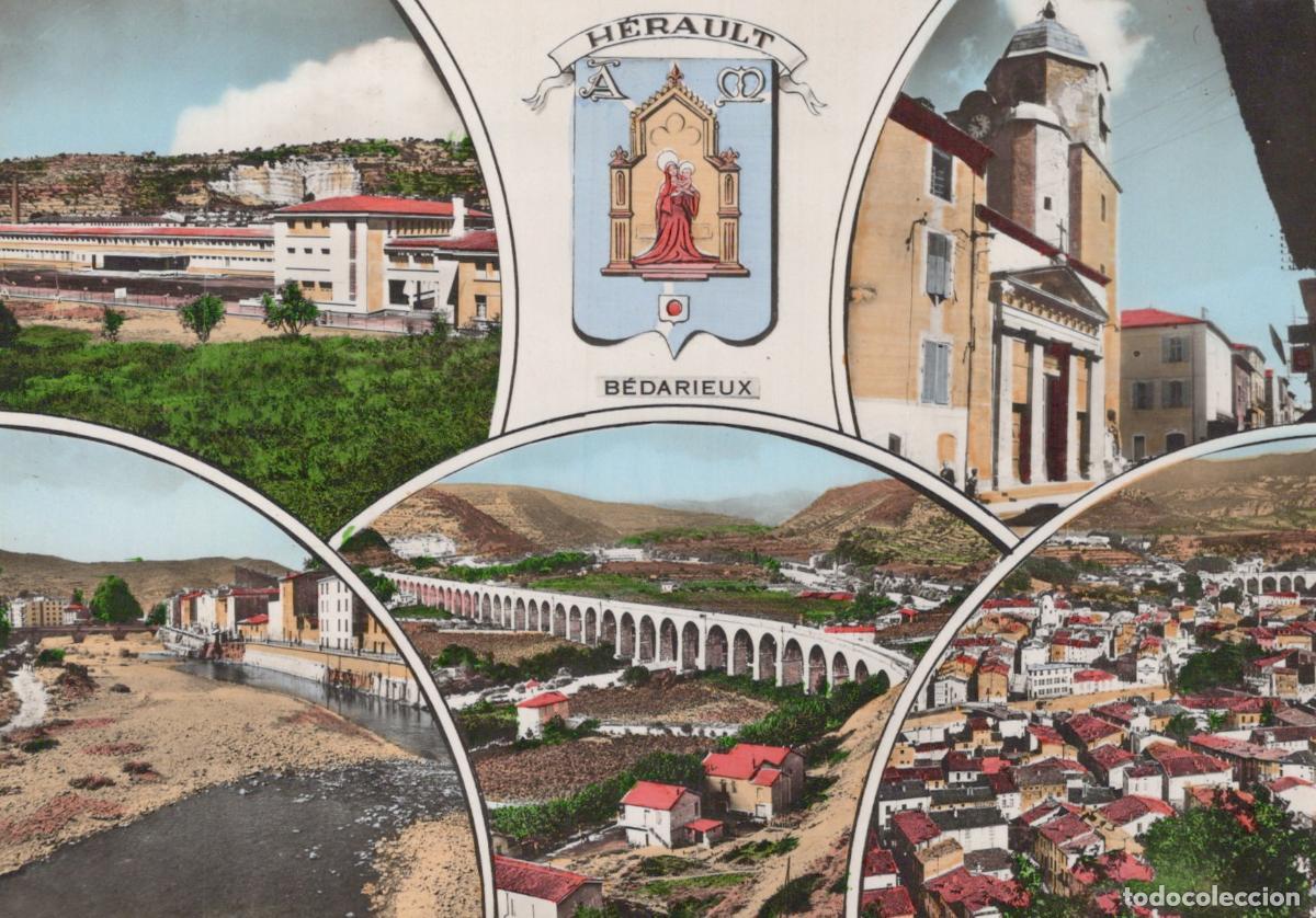 Postcards: France Bedarieux B&eacute;darieux Vues Multiples Coll&egrave;ge &Eacute;glise Viaduc Vue *YAH650