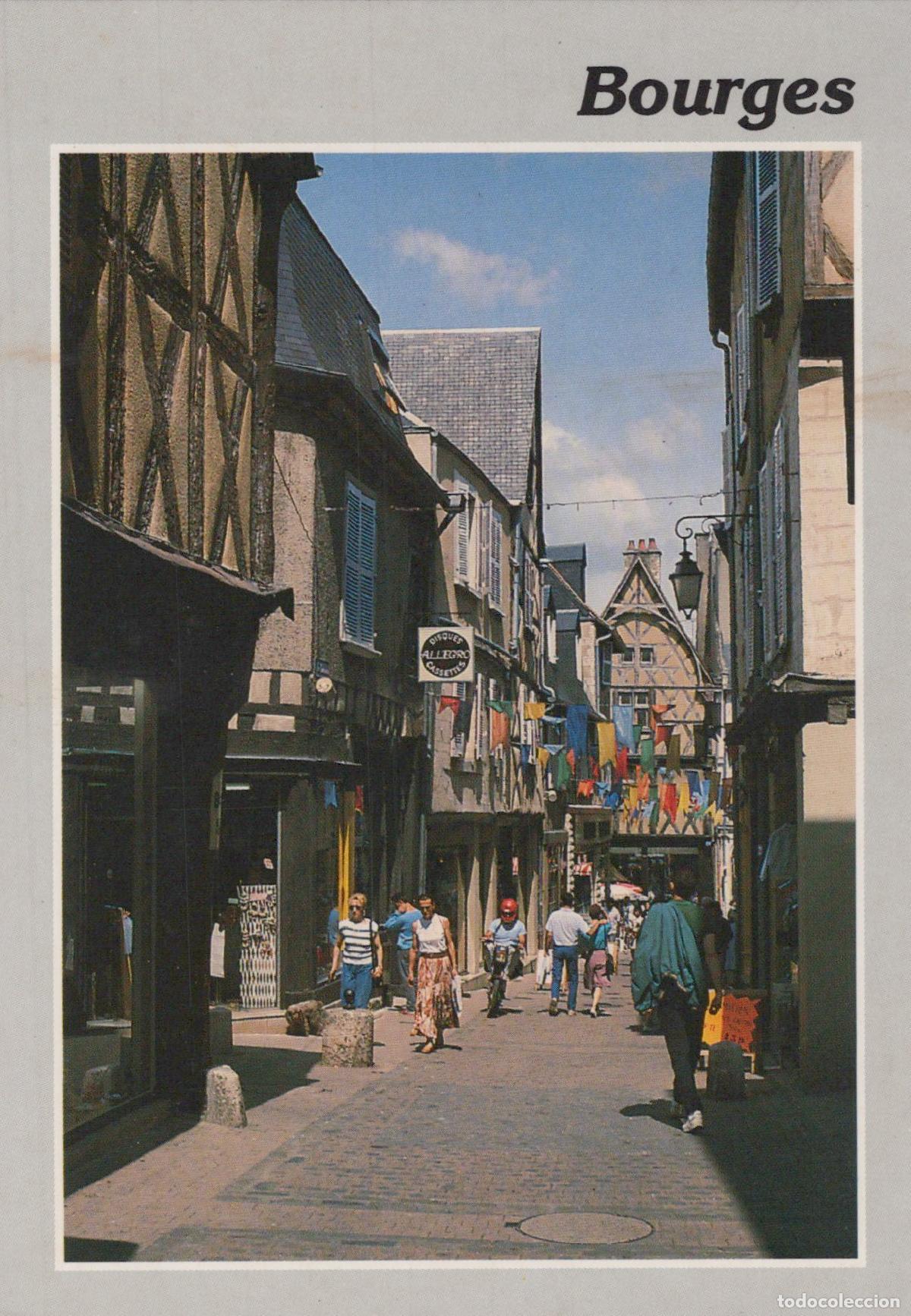 Postkarten: France Bourges Rue Coursalon Vieille Ville Post&eacute;e *YAH441