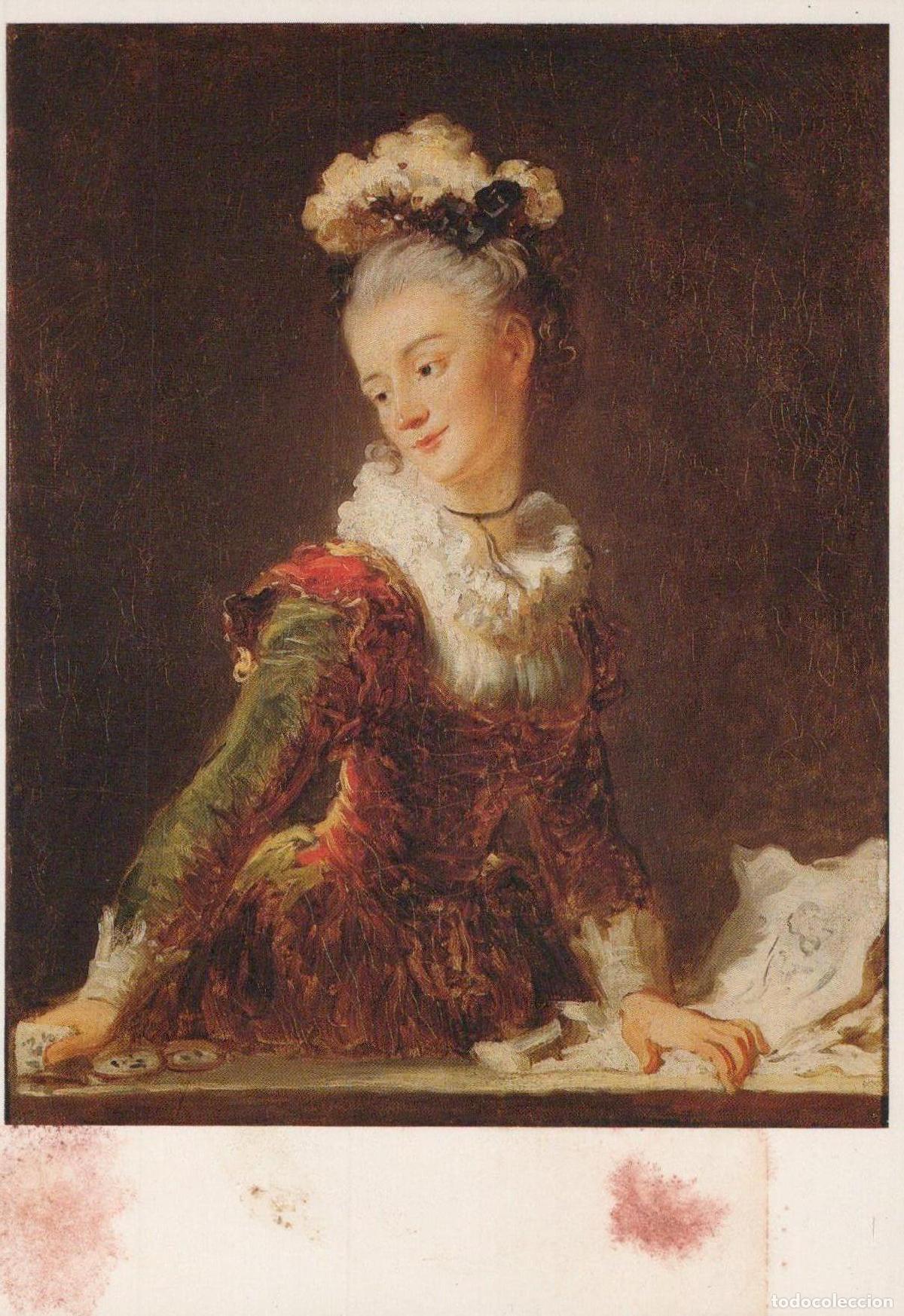 Postcards: France Louvre Paris &Icirc;le de Fragonard Portrait Guimard Art Unposted *YAH452