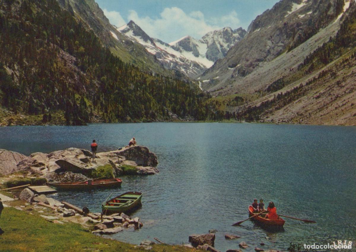 Postcards: France Cauterets Lac de Gaube Montagne P&ecirc;che Bateau *YAH688