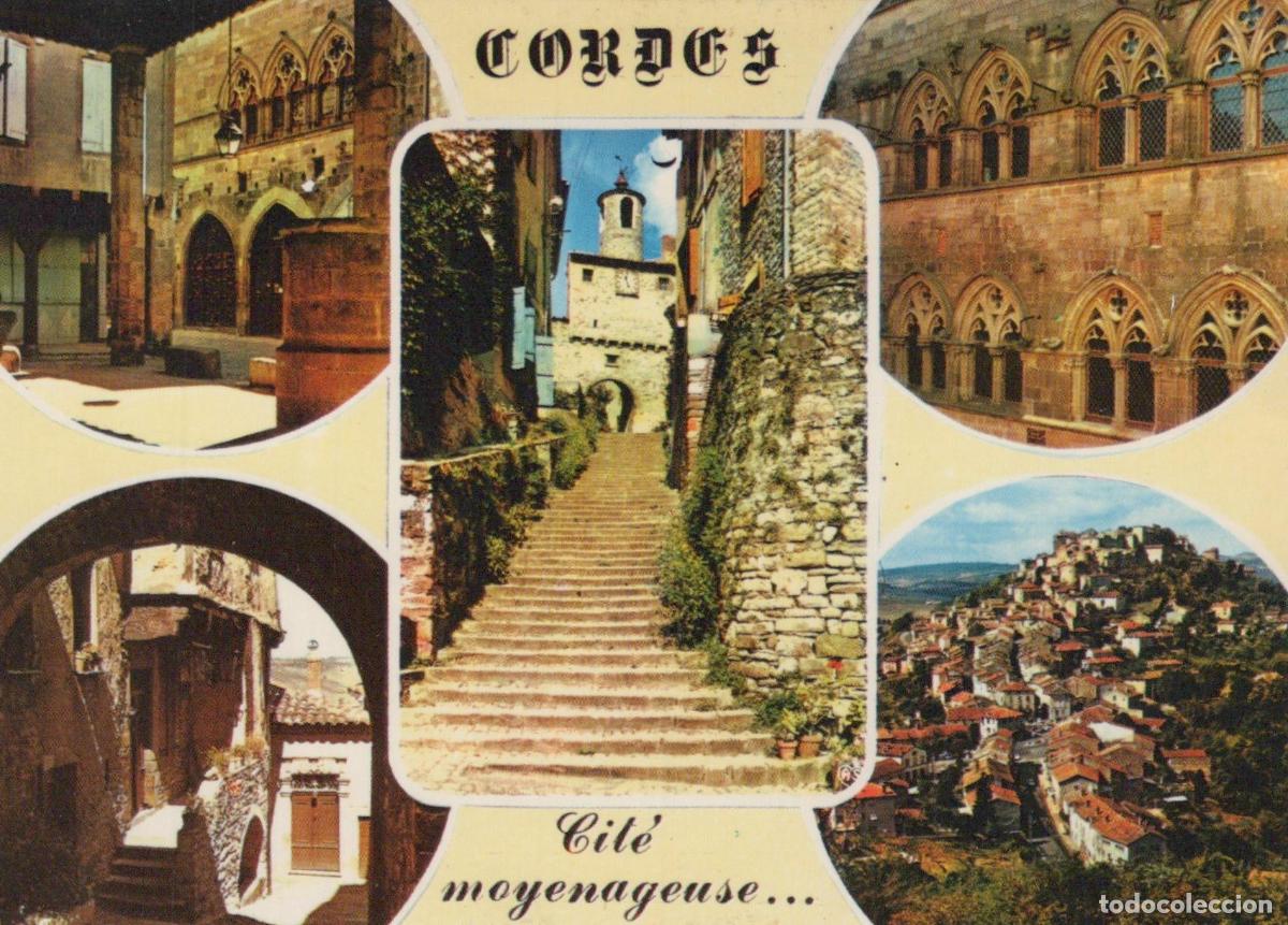Postais: France Cordes Cit&eacute; M&eacute;di&eacute;vale la Halle Puits Porte de L Horloge *YAH730