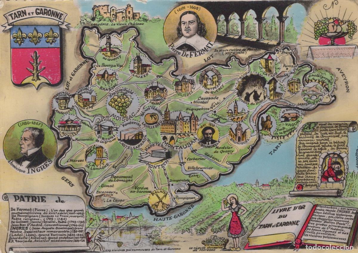 Cartes Postales: France Other Unclassified Tarn et Garonne Carte Illustr&eacute;e Historique et *YAH735