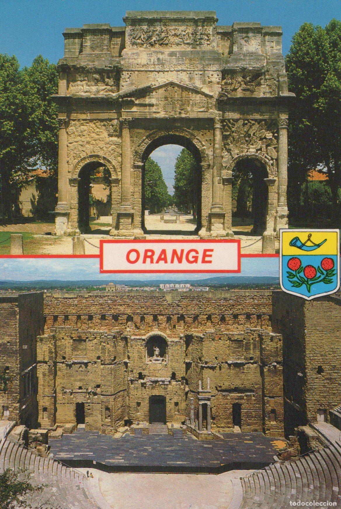 Cartes Postales: France Orange Arc de Triomphe et Th&eacute;&acirc;tre Antique Romain *YAH512