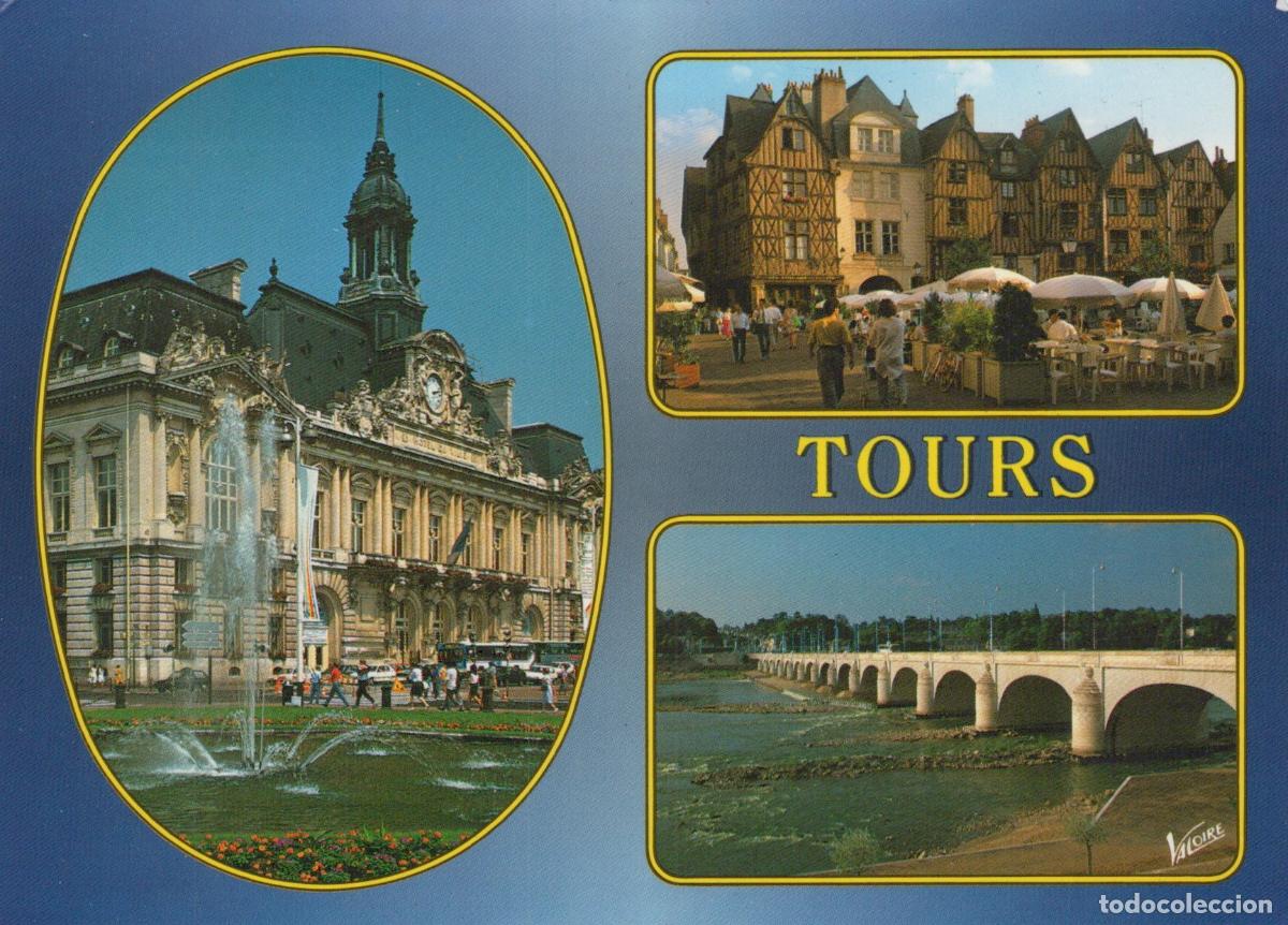 Postkarten: France Tours H&ocirc;tel de Ville Pont Wilson Architecture *YAH775