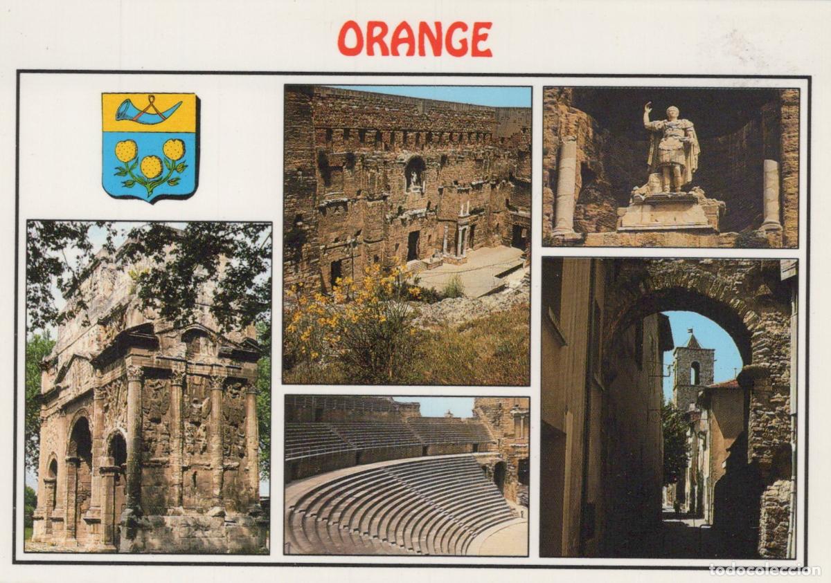 Postkarten: France Orange Monuments Romains Th&eacute;&acirc;tre Antique et Arc de Triomphe *YAH784