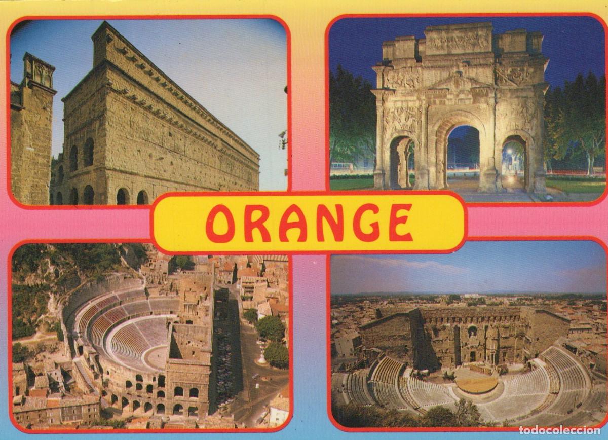Postkarten: France Orange Architecture Romaine Th&eacute;&acirc;tre Antique et Arc de Triomphe *YAH783