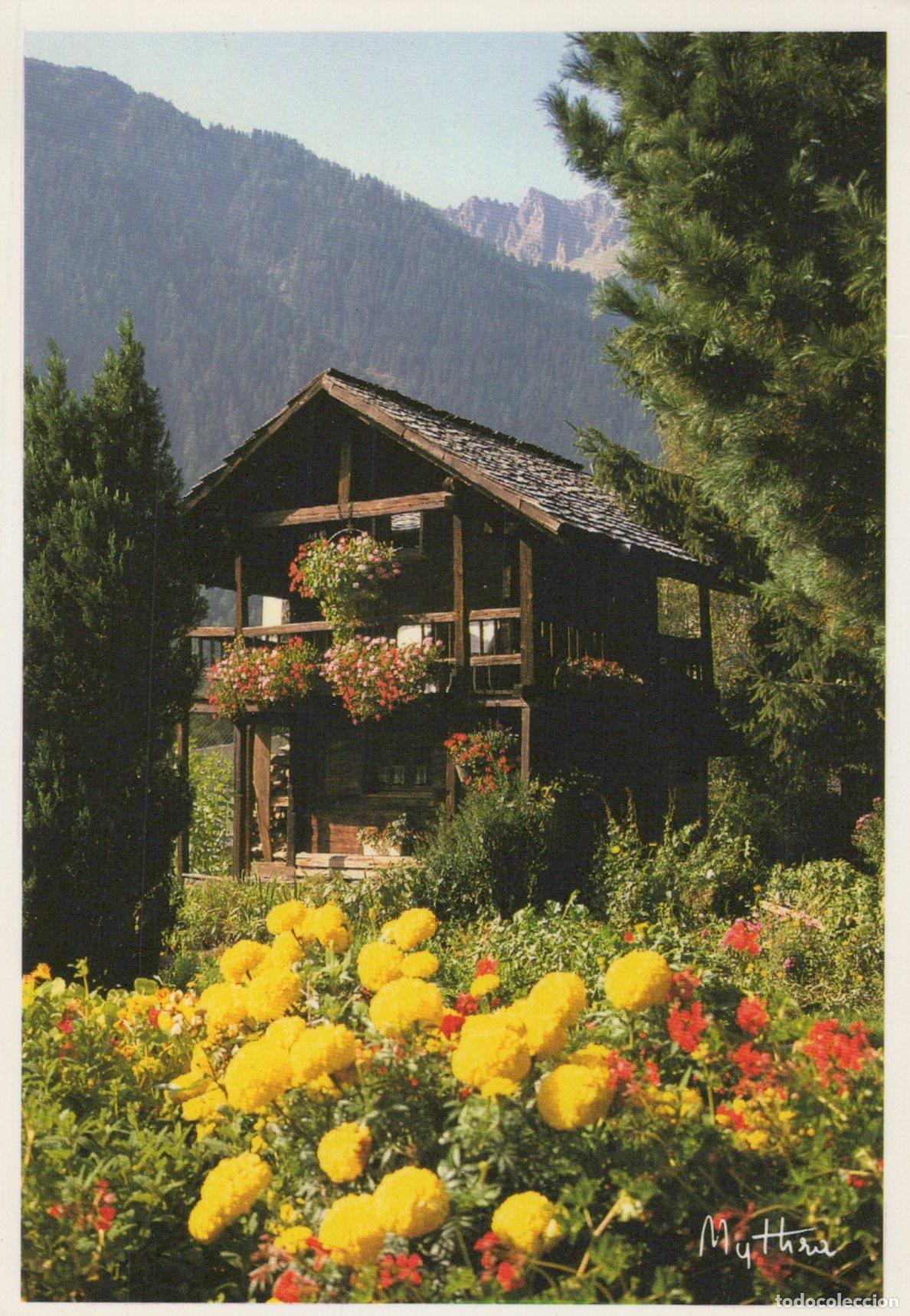 Postkarten: France Chamonix Mont Blanc Chamonix Chalet Fleuri Dans les Alpes *YAH537