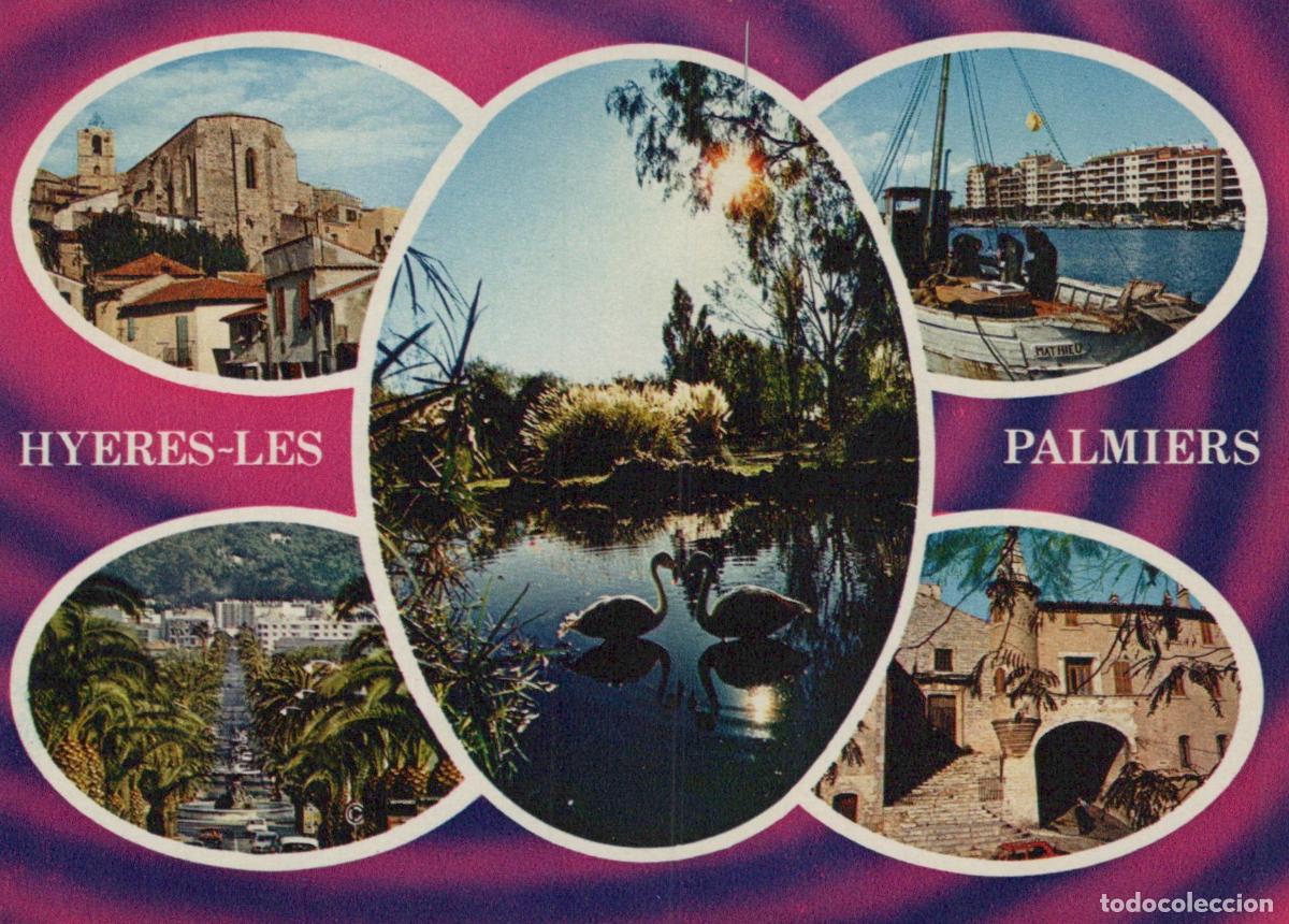 Postkarten: France Marseilles Hy&egrave;res les Palmiers C&ocirc;te D Azur Vues Ville Port *YAH789
