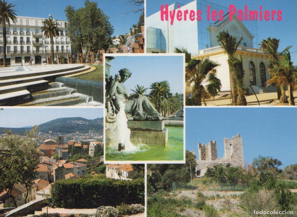 Postkarten: France Other Unclassified Hyeres Collage Architecture Fontaine Ch&acirc;teau *YAH790