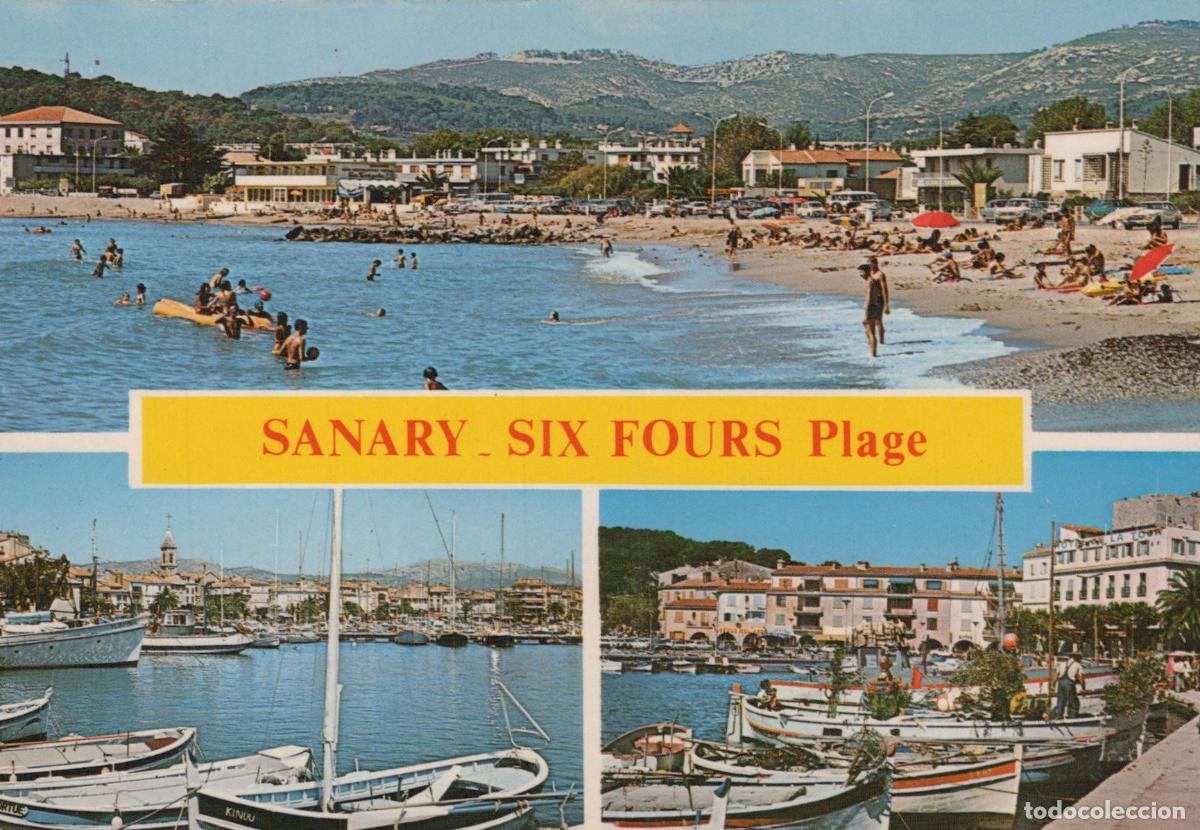 Postkarten: France Dijon Sanary Six Fours Plage de Bonnegrace Port et Vues C&ocirc;ti&egrave;res *YAH793