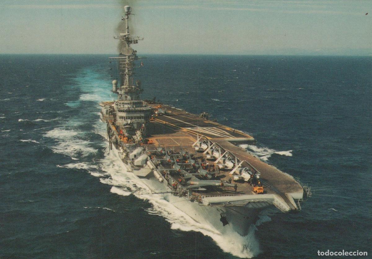 Postkarten: France Toulon Porte Avions Foch R99 Super Etendard en Mer *YAH808