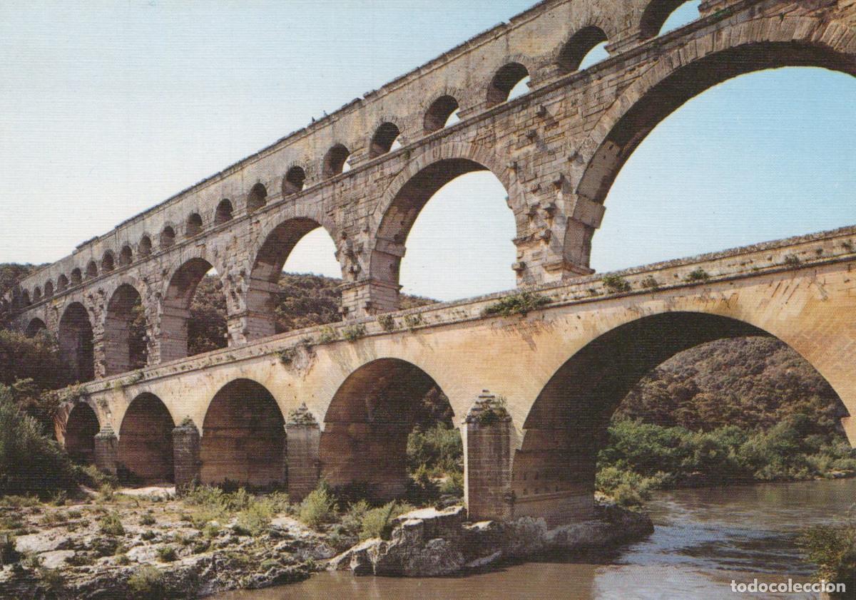 Postkarten: France N&icirc;mes Pont du Gard Aqueduc Romain Pont Architecture Unposted *YAH561