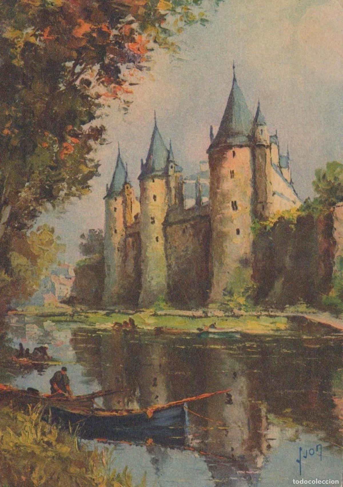 Postkarten: France Josselin Ch&acirc;teau de Bords de L Oust Unposted *YAH557