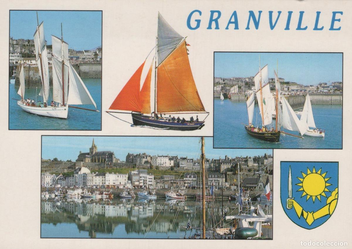 Postales: France Granville Port Bisquines Traditionnelles Vue Ville *YAH582
