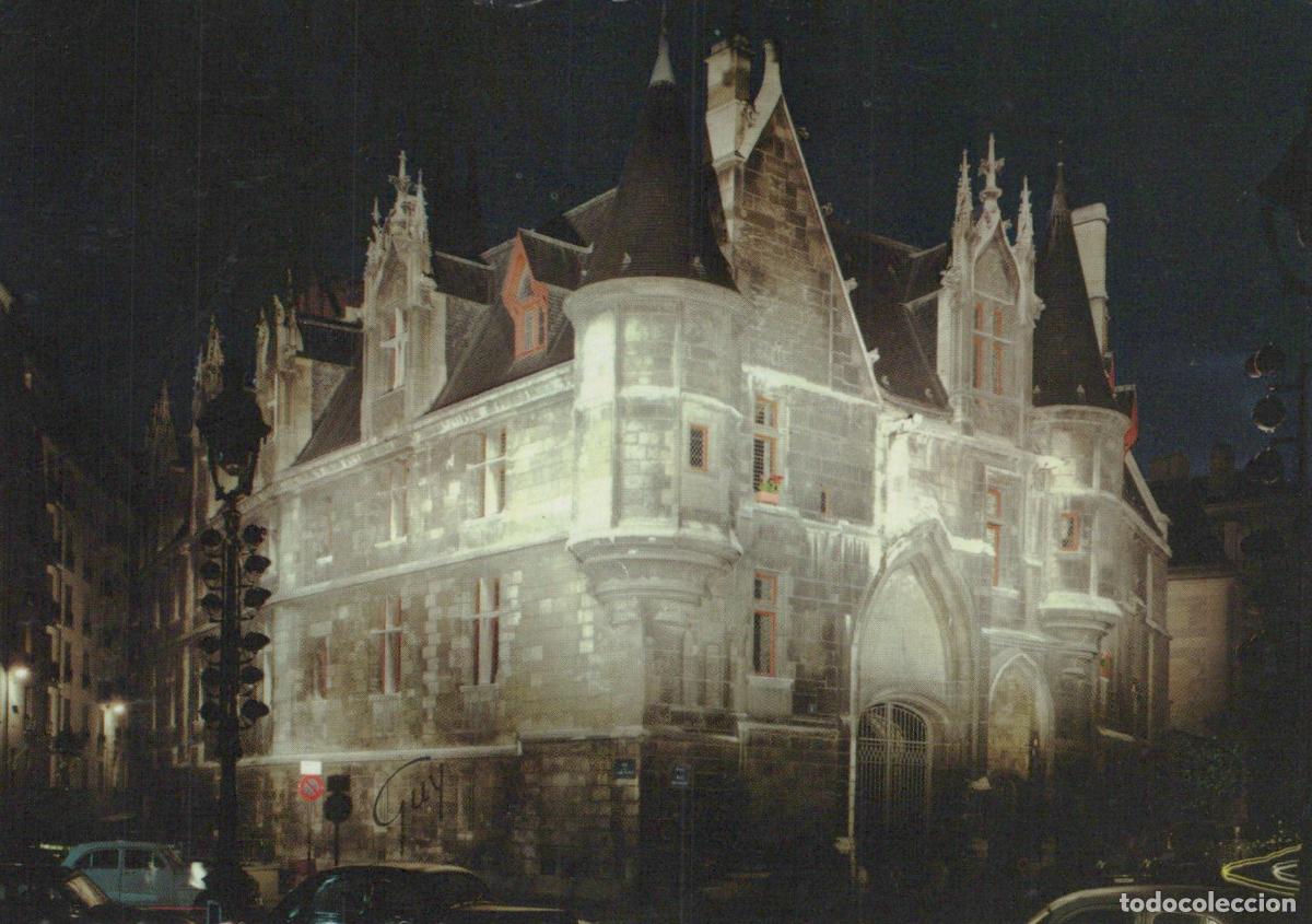 Postales: France Arc de Triomphe Paris &Icirc;le de H&ocirc;tel de Sens Architecture Nocturne *YAH592