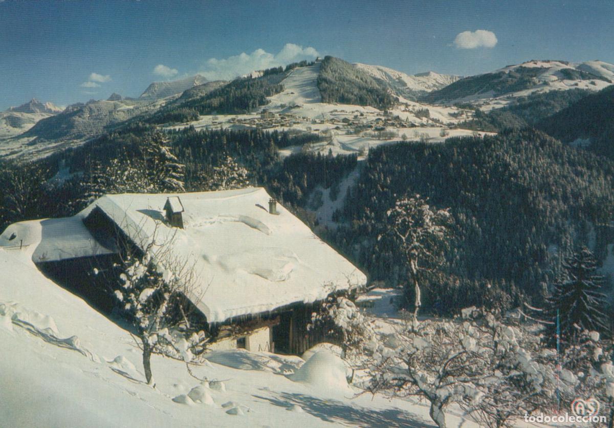Cartoline: France Chambery Notre Dame de Bellecombe Paysage Hivernal Chalet Enneig&eacute; *YAH909