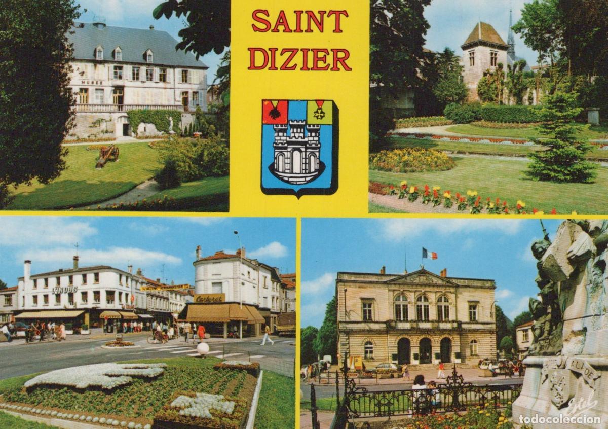 Postales: France Saint Dizier Mus&eacute;e Jardins Place H&ocirc;tel de Ville *YAH641