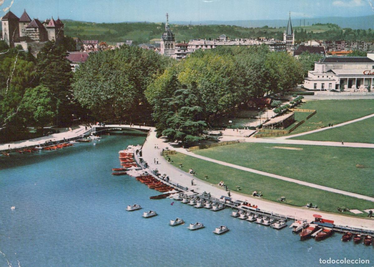 Postales: France Annecy Vue A&eacute;rienne Lac D Pont des Amours Ch&acirc;teau *YAH925