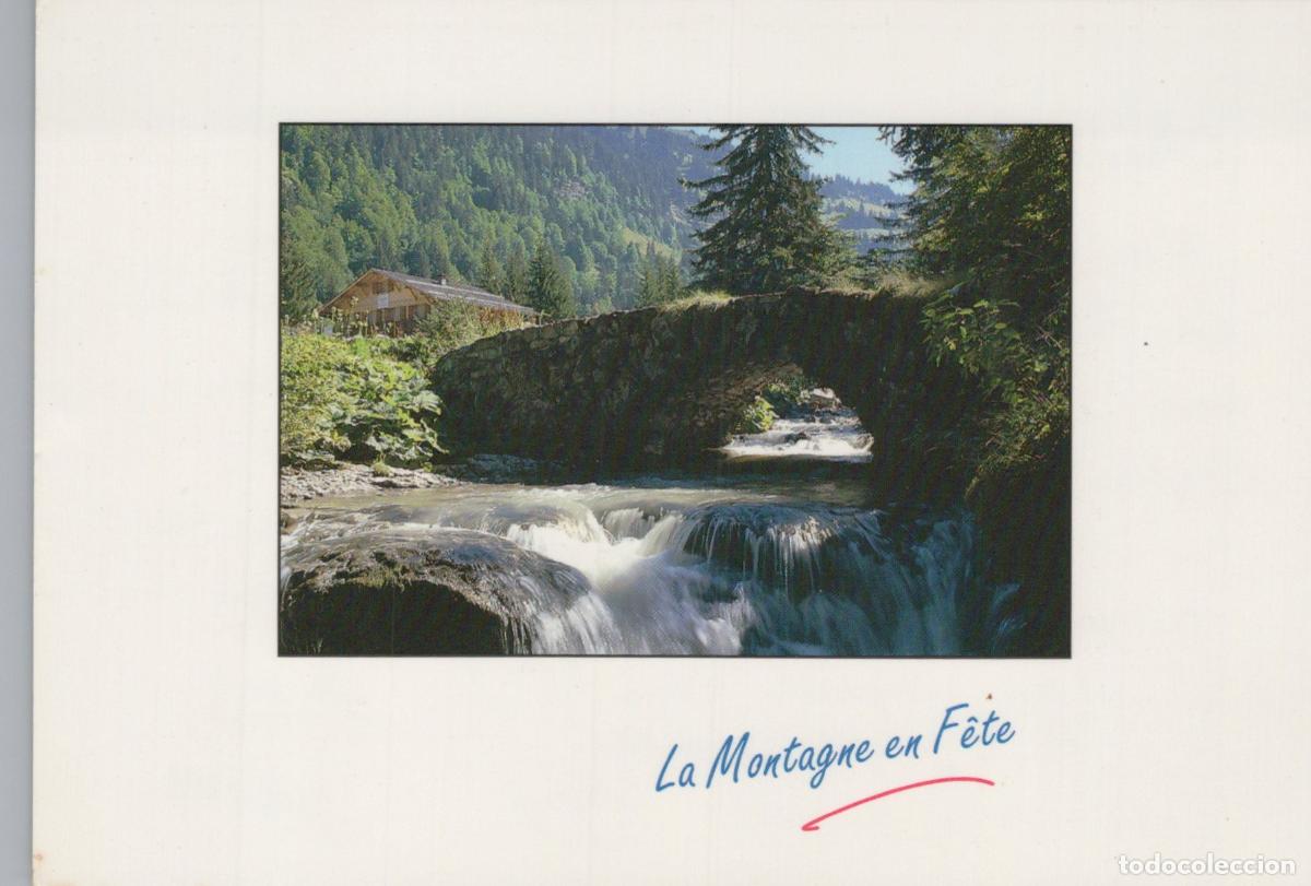 Postais: France Albertville Paysage Alpin Pont en Pierre Cascade *YAH934