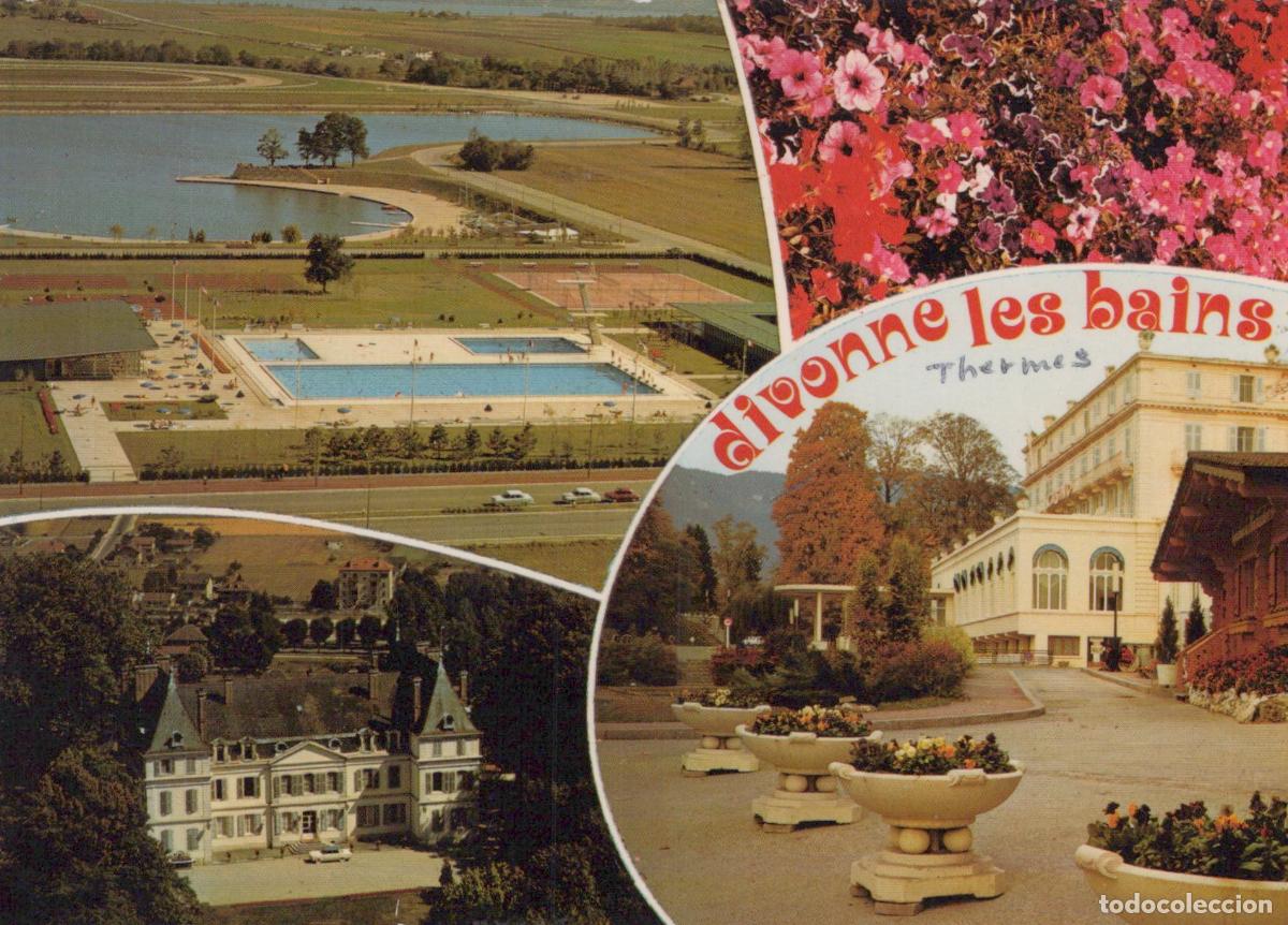 Cartes Postales: France Divonne les Bains Vues du Lac Thermes Sports et Ch&acirc;teau *YAH964