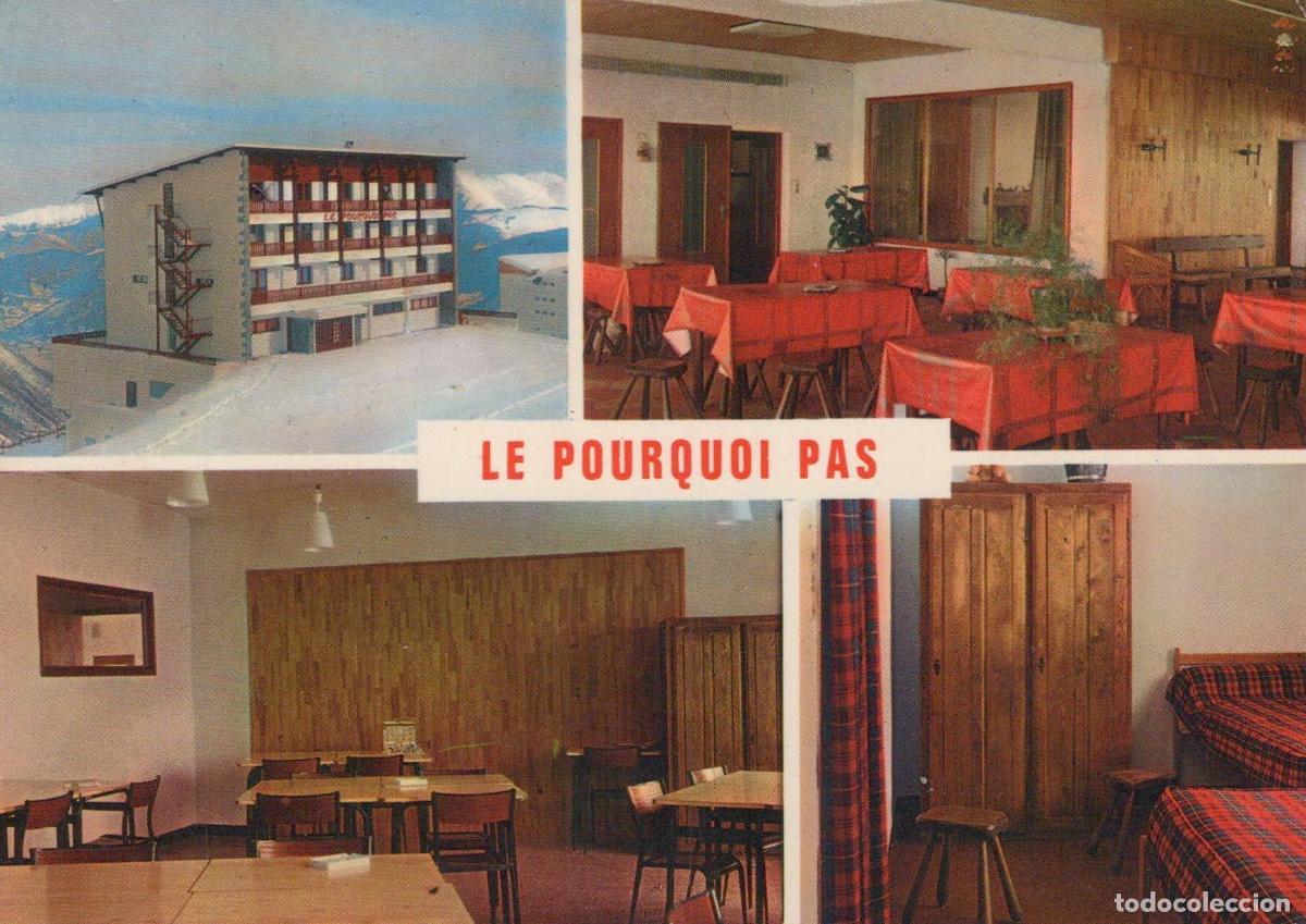 Postkarten: France Saint Lary H&ocirc;tel le Pourquoi Pas Architecture Neige *YAH681