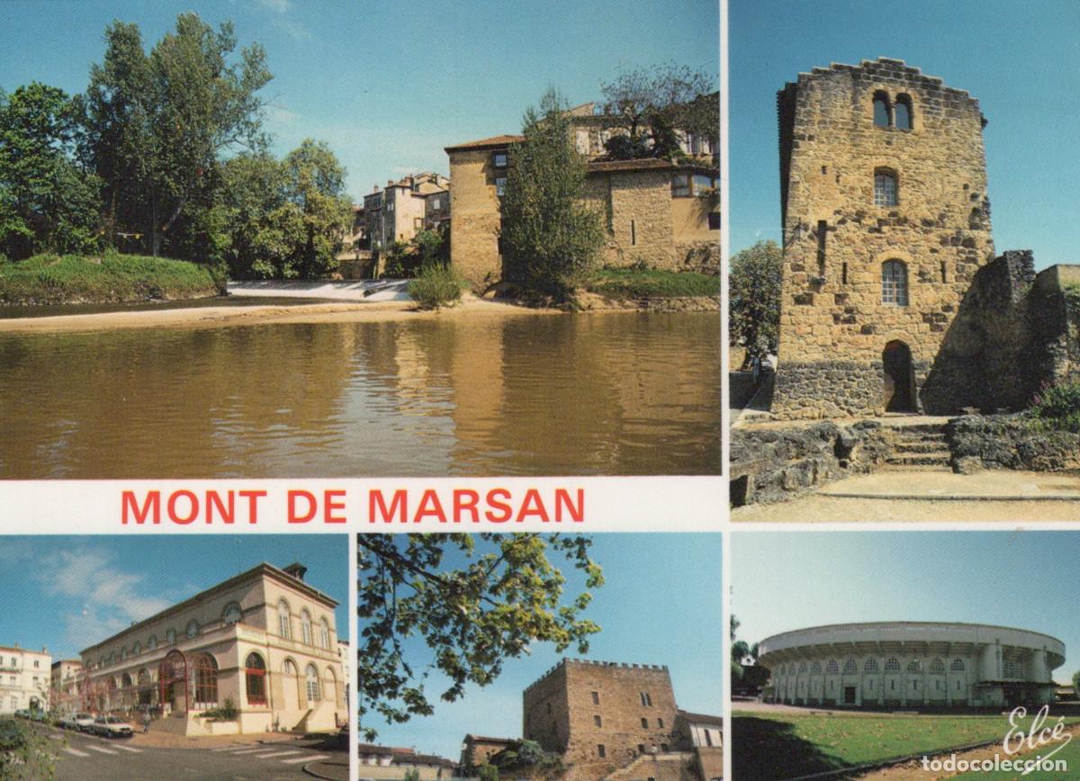 Postkarten: France Mont de Marsan Vues de la Ville Rivi&egrave;re Donjon Ar&egrave;nes Post&eacute;e *YAH975