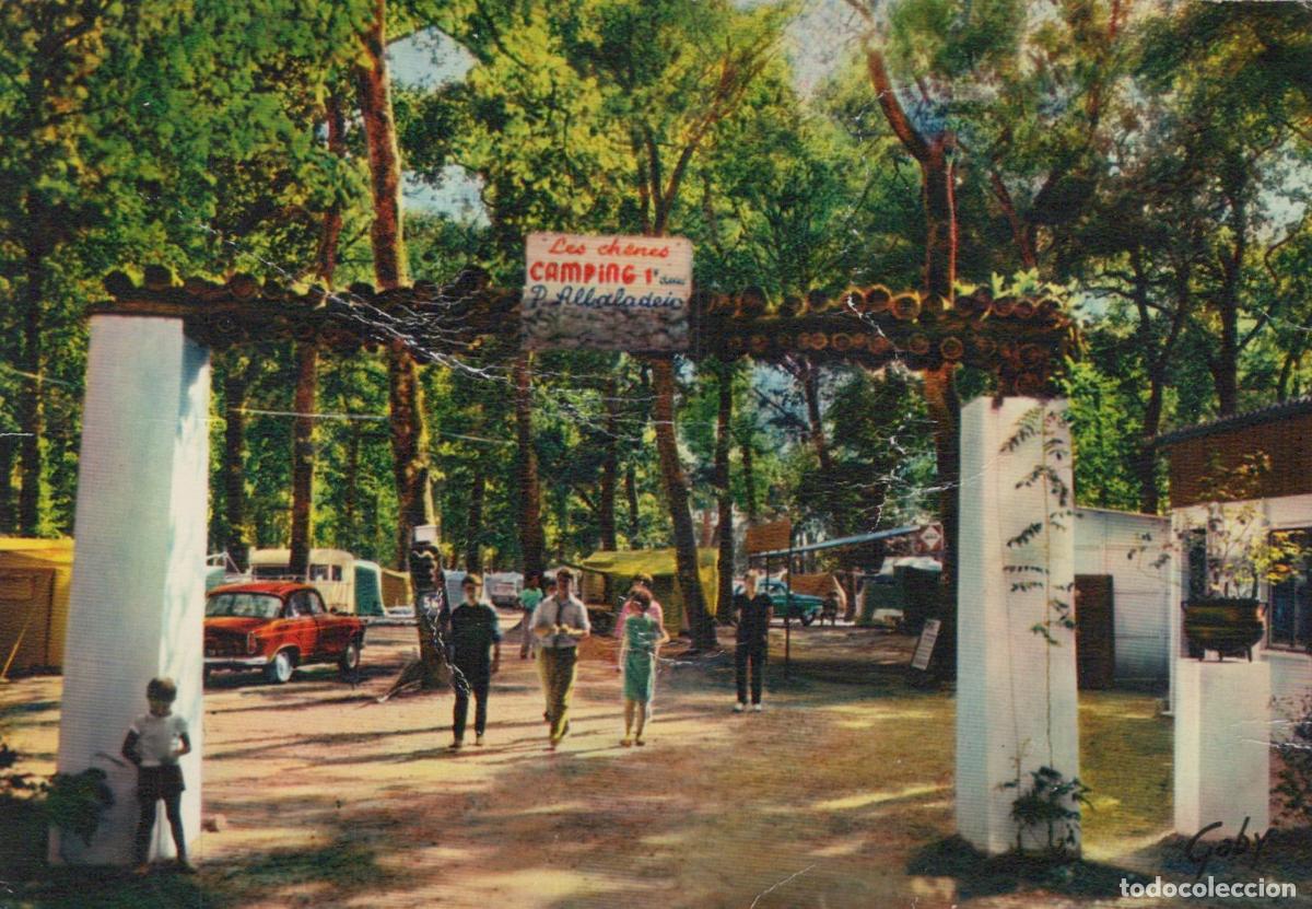 Postkarten: France Dax Camping les Ch&ecirc;nes Entr&eacute;e Paysage Bois&eacute; *YAH980
